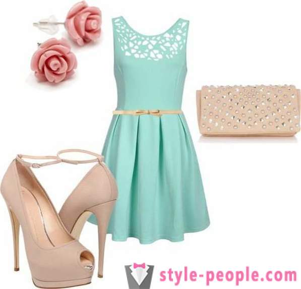 From what to wear mint dress?