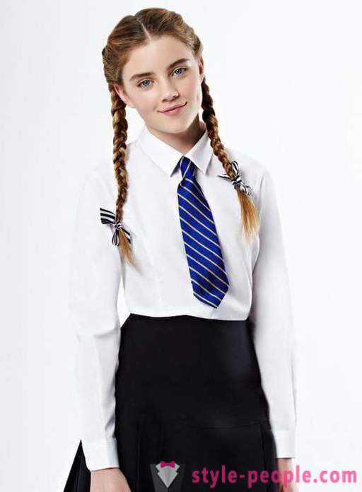 The choice of blouses for girls to school