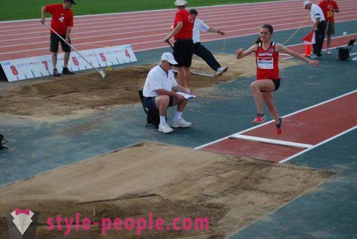 Long Jump: Lead technique. The world record in long jump