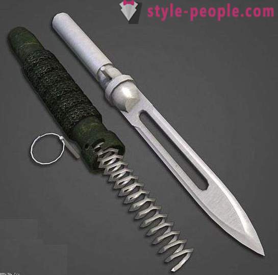 Ballistic knife. A knife with a detachable blade