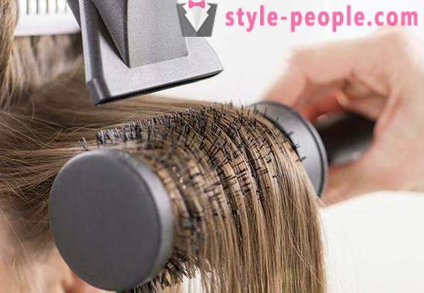 Brushing hair - professional styling at home