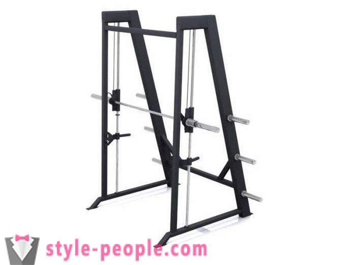 Smith machine. Fitness equipment for home