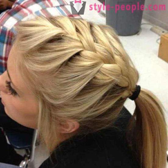 Simple hairstyles with a rubber band