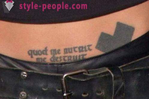 Star tattoos: Angelina Jolie