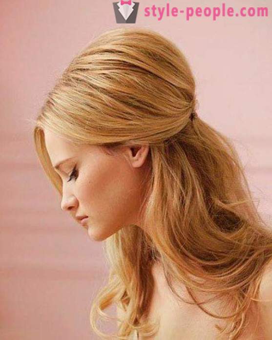 Hairstyle on long hair at home on prom and on every day (Photo)