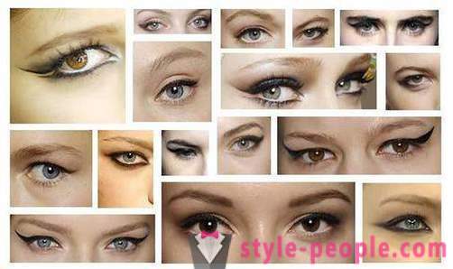 Makeup for incrementally increasing the eye (see photo). Makeup for brown eyes to increase the eye