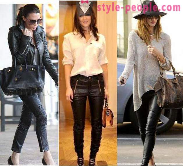 From what to wear leather pants