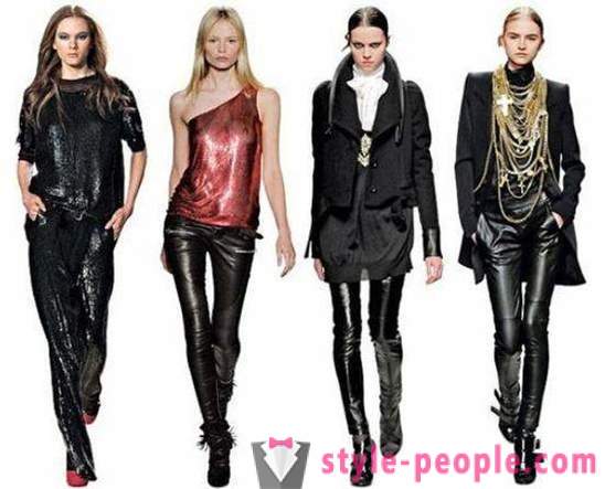 From what to wear leather pants