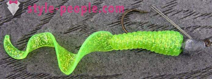 Silicone bait. Tackle for fishing
