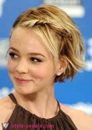 Hairstyles for short hair for girls 12-14 years old at school (photo)