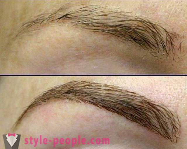 Eyebrow hair buildup method. Benefits, costs and availability