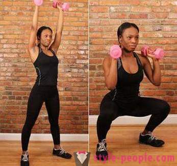 Squats with dumbbells: correct technique exercises