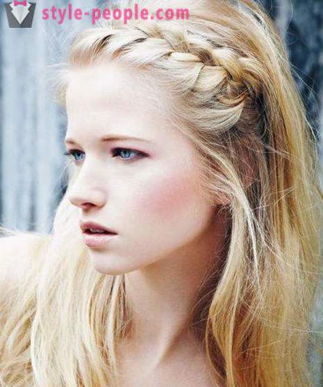 Beautiful hairstyles for long hair. Spit on long hair