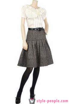 Bell skirt with a high waist. Skirt-bell: what to wear?