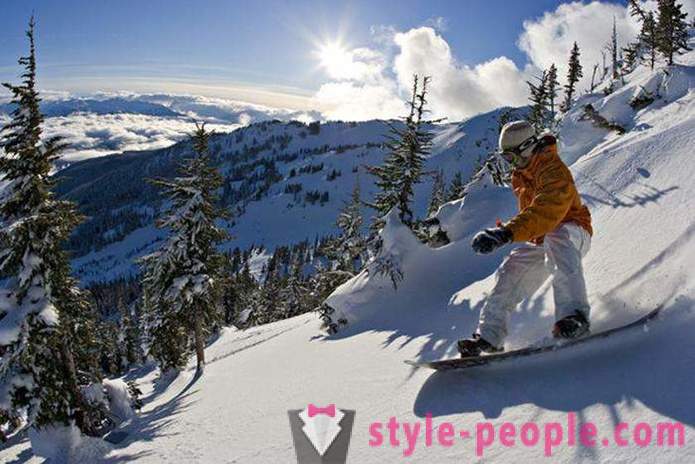 Snowboarding. ski equipment, snowboarding. Snowboarding for beginners