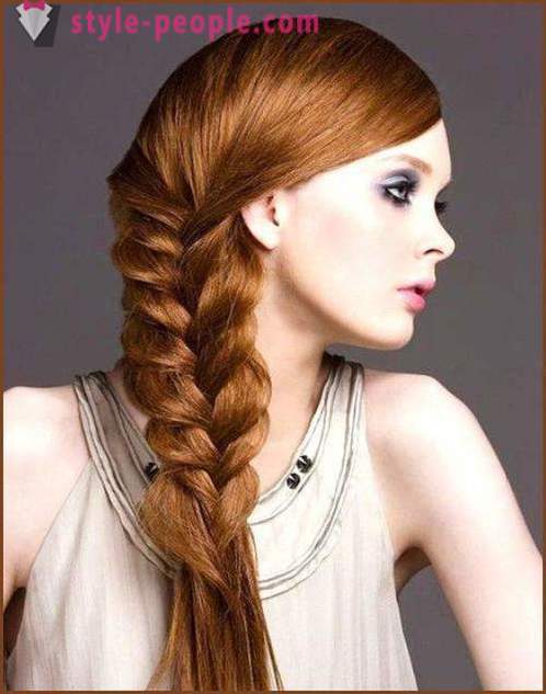 French braid - weave scheme. How to braid French braid itself to the side?