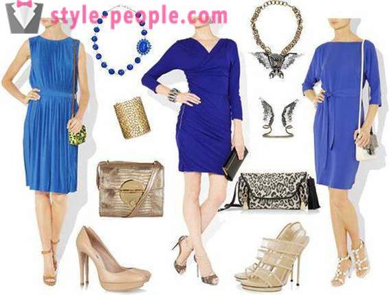 Blue dress: what to wear. Recommendations and ideas