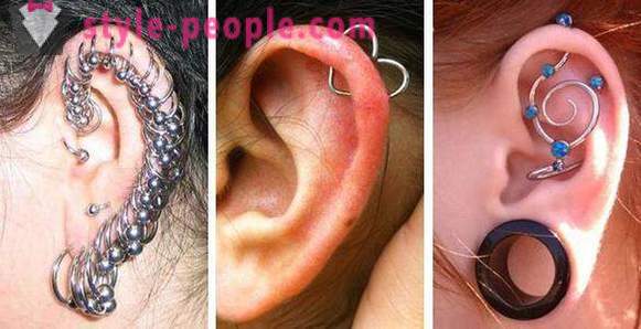 Variety of ear-piercing. How to choose the ear piercing