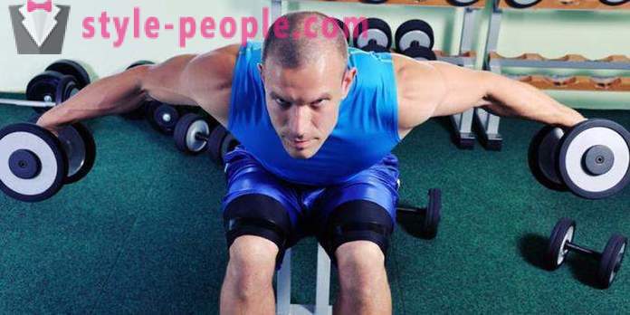 Exercises with dumbbells for men. A set of exercises with dumbbells at home