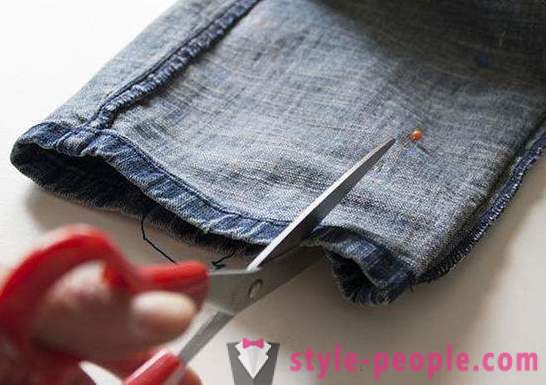Stylish handmade: both the old jeans to make trendy jeans