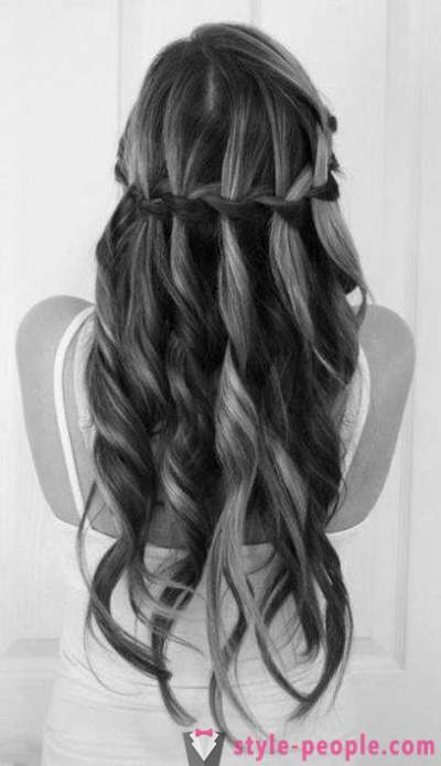 How to braid a braid waterfall? Quickly and easily