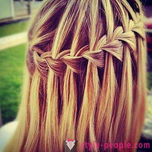 How to braid a braid waterfall? Quickly and easily