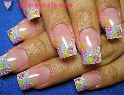 Stylish design french nail and its variants