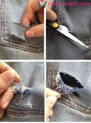 Designer thing with his own hands, or How beautiful torn jeans