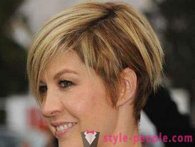 Haircut cascade on short hair: new image