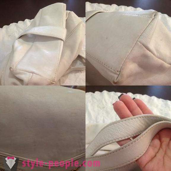 How to clean a white leather bag and spoil its appearance