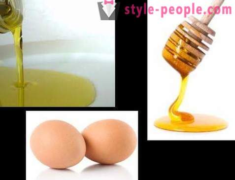 Domestic oil and egg hair mask