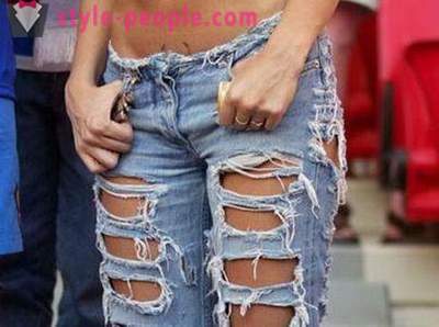 How to break jeans beautiful