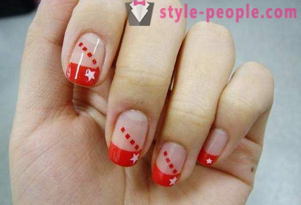 Simple and effective drawings on short nails
